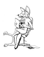 Comic Reading Fox, commission